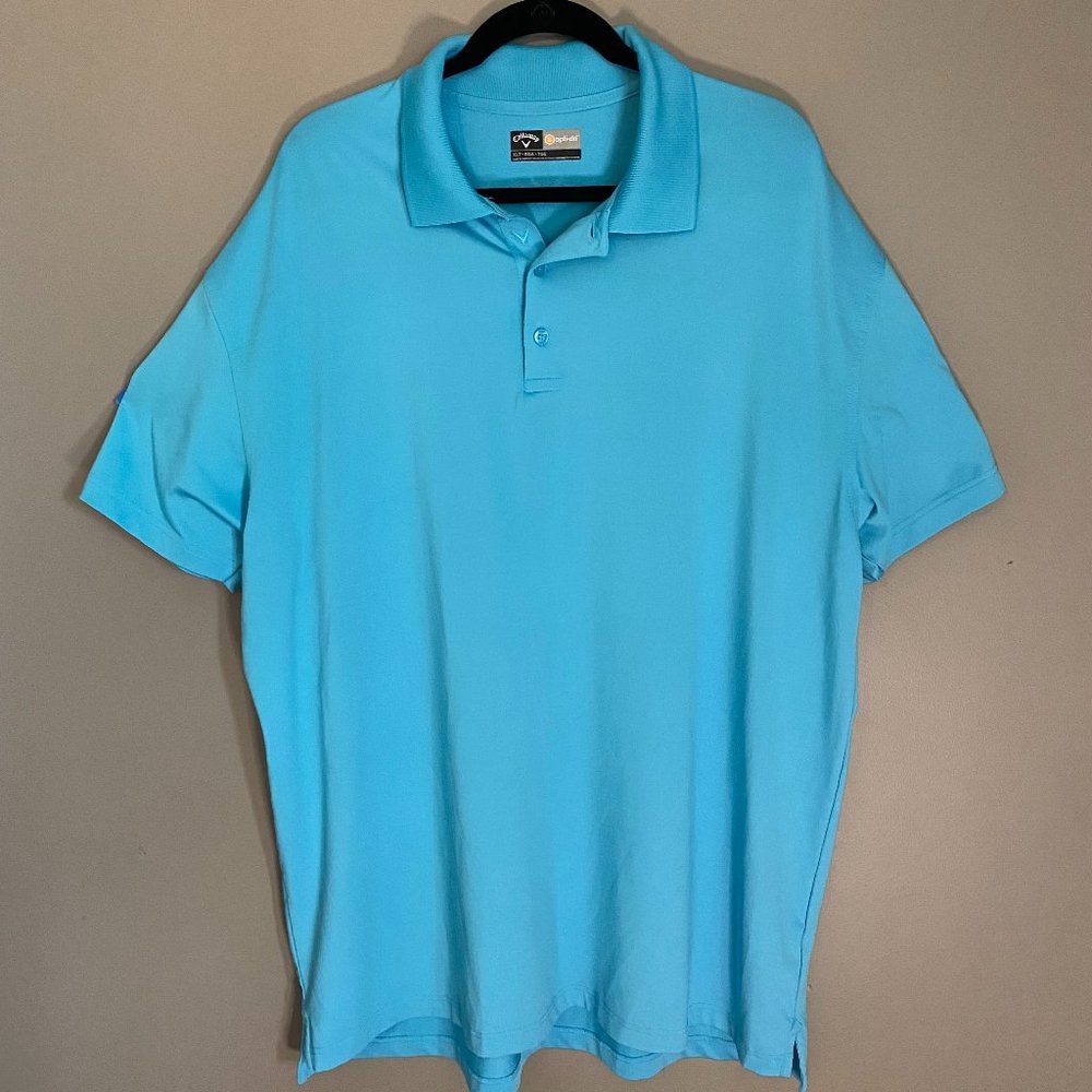 Light Blue Callaway Opti Dry Polo